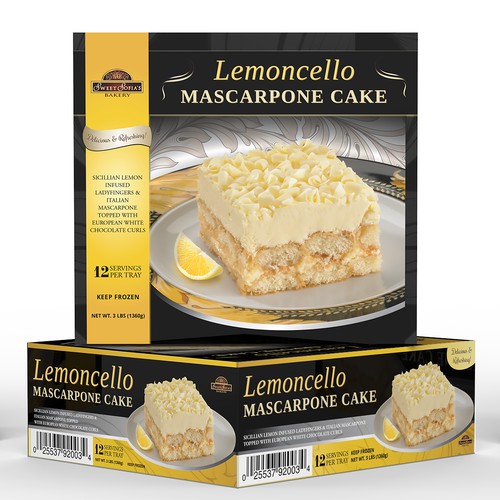 Lemoncello Mascarpone Cake box design for Taste It Presents (USA)