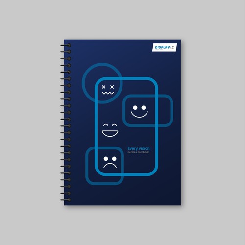 Notebook cover design for a LCD displays producer in Switzerland