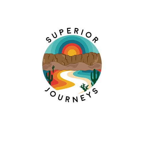 Psychedelic Logo for an Adventure Company