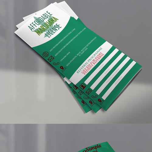 Brochure for medical marijuana company