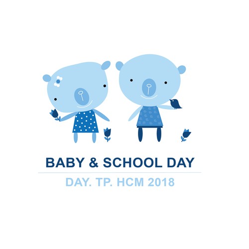 logo baby and school day