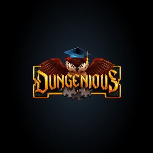 Fantasy Quiz Game Logo for Dungenious