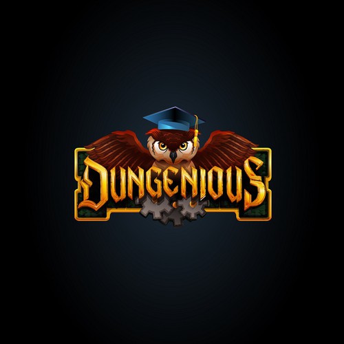 Fantasy Quiz Game Logo for Dungenious