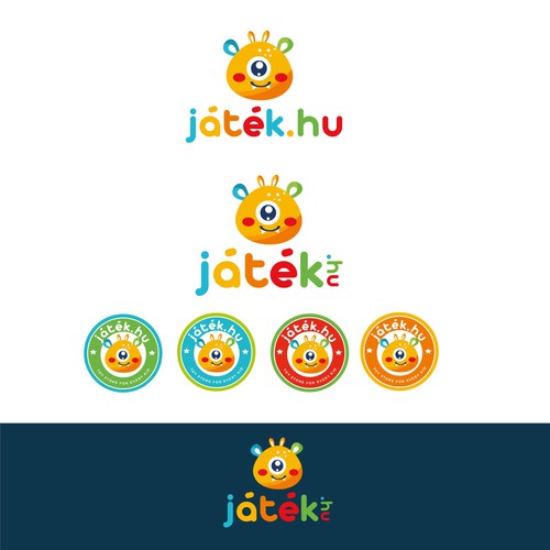 Colorful and playful logo for the toy store