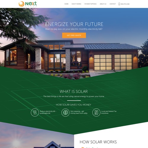 Wordpress Solar Energy Website