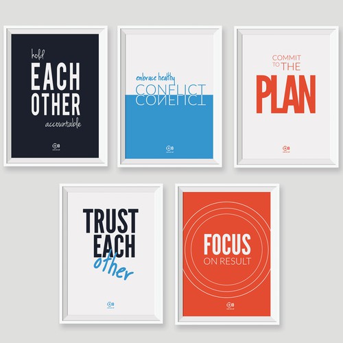 Create 5 Creative and Unique Posters For Our Office