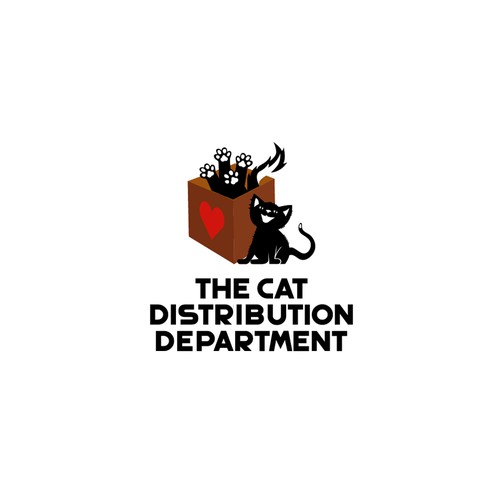 Modern, Clever Logo for The Cat Distribution Department : A Cat Rescue Nonprofit