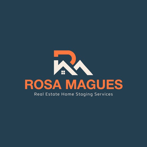 Real estate logo by using initals R & M