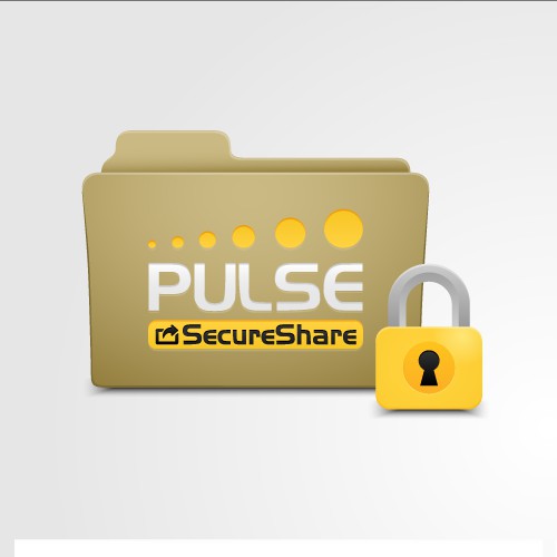 Pulse SecureShare icon design