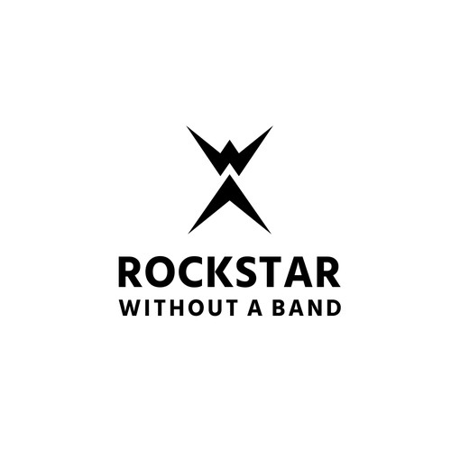 Design Fashion Brand Logo "Rockstar Without A Band"