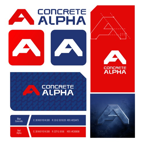 CONCRETE ALPHA VISUAL IDENTITY