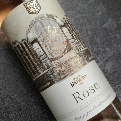 Wine label design.