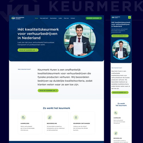 Modern Corporate Website Design for Quality Certification Brand