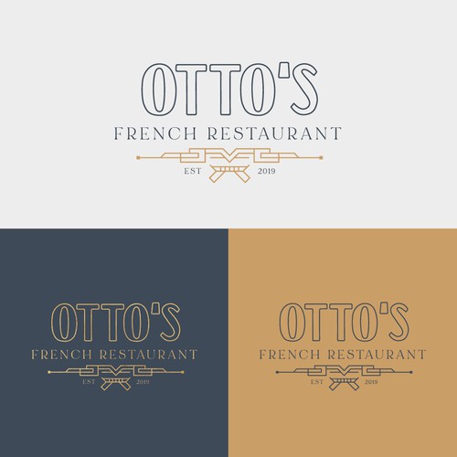 Logo for a classy French restaurant in London