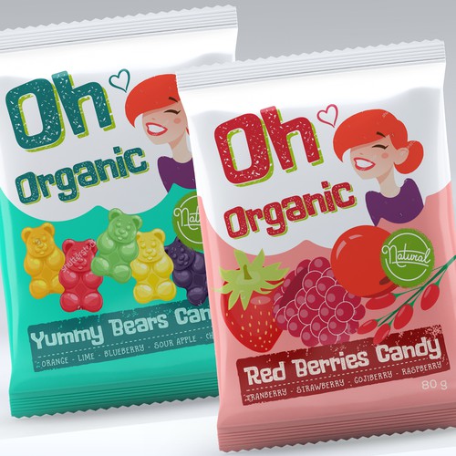 OH ORGANIC Candy packaging Design