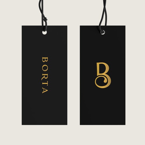 An elegant monogram logo design for a brand that sells shoes, handbags, wallets etc.