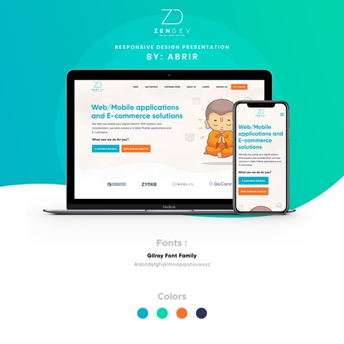 Creative Design For "Zen" Software Development Firm