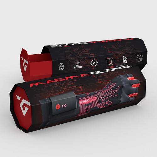 GAMING GLOVE TUBE PACKAGING