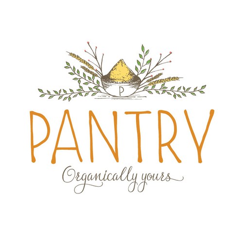 Create the feel of a homey rustic food store, "Pantry"