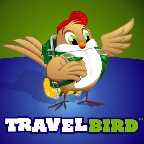 Logo design for travel site, including a graphical 3D animation