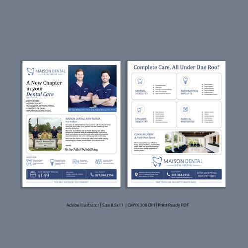 Modern & Professional Dental Care Flyer for Maison Dental