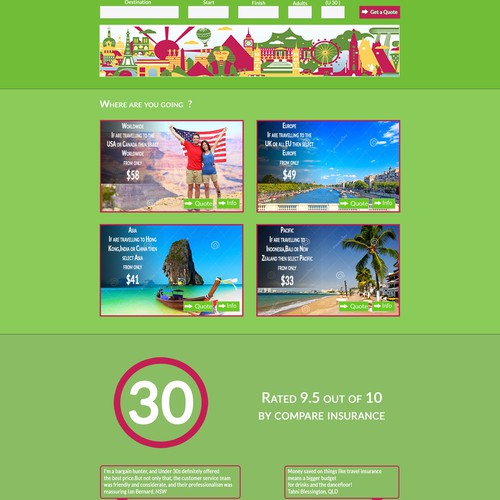 Travel Insurance Web Refresh