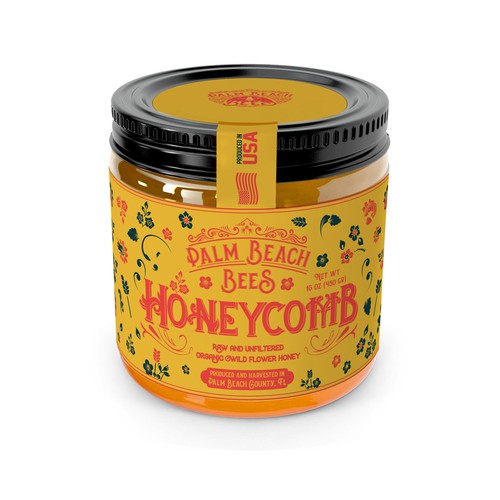 Palm Beach Bees Honeycomb