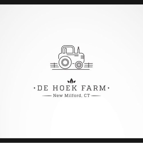 Create a sophisticated, unique logo for De Hoek Farm