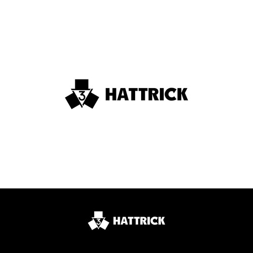 Powerful simple clever logo for HATTRICK