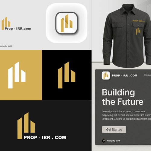 Prop-IRR.com – Real Estate & Property Logo Design