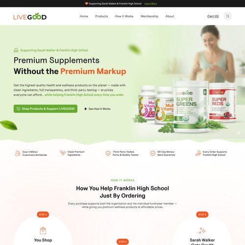 LiveGood Home Page