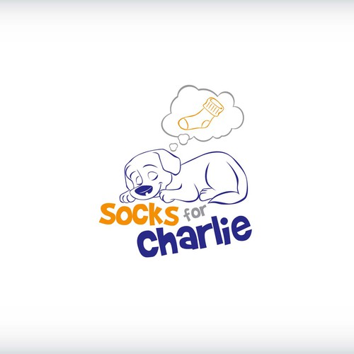 create a logo for pet care services - socks for charlie, socksforcharlie.com