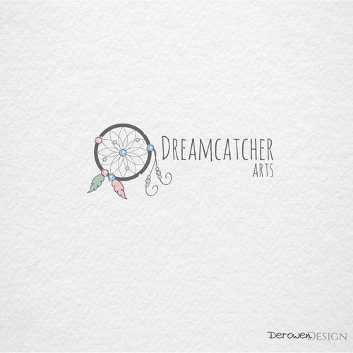 Dreamcatcher in pastel colors.