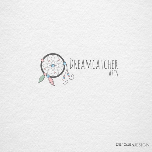 Dreamcatcher in pastel colors.