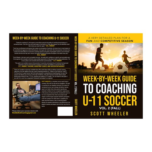 Book Cover Design for a Soccer Coach