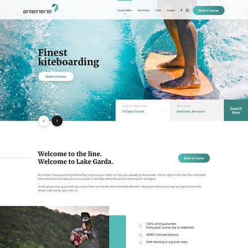 Website Design For KiteBoarding Company