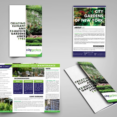 City Gardens of NY needs a new brochure design