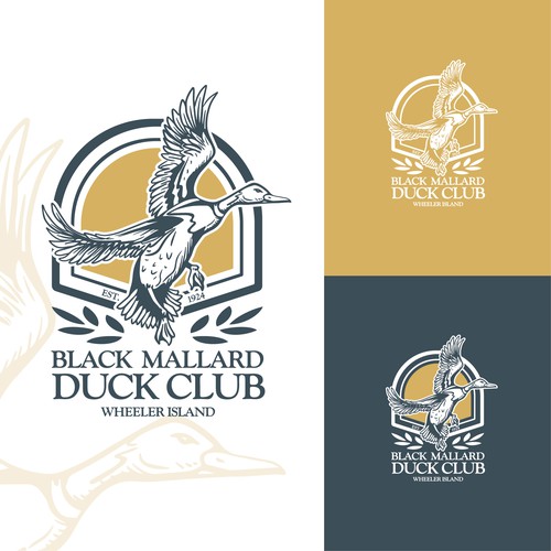 Logo Black Mallard Duck Club