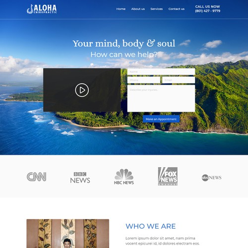 Website Design for Aloha Chiropractic