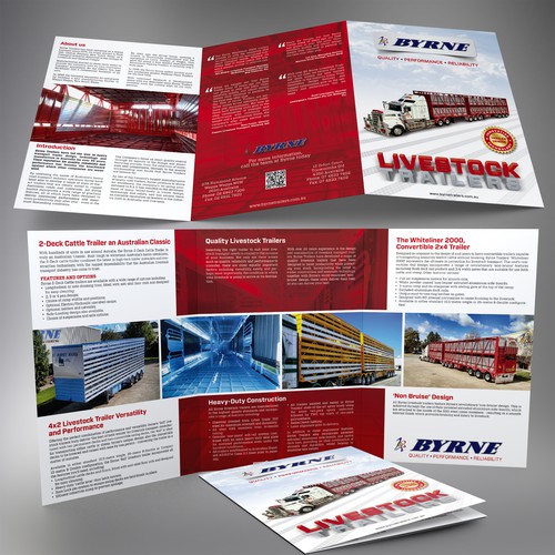 Guaranteed! - Trifold brochure design for Byrne Trailers