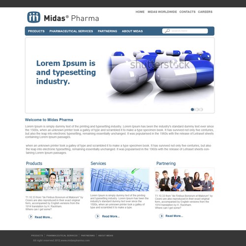 Midas Pharma design concept 2