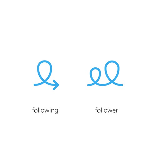 Following/Follower Icons