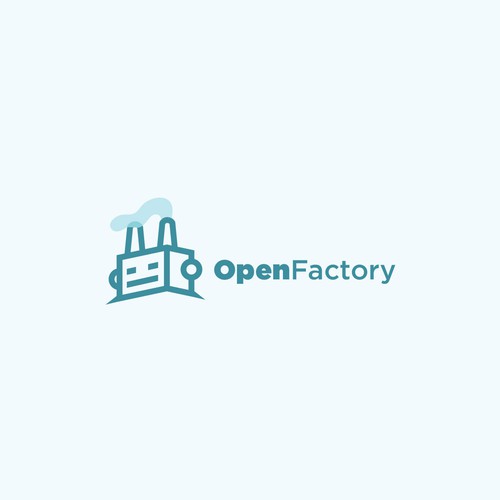 Iconic logo for Open Factory