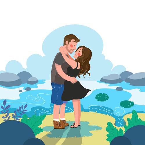 Couple illustration