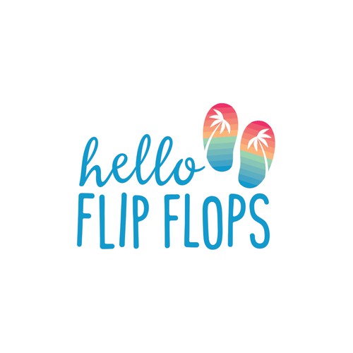 Logo concept for a flip flop company