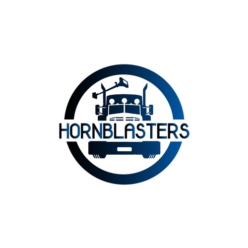 Logo design for hornblasters company