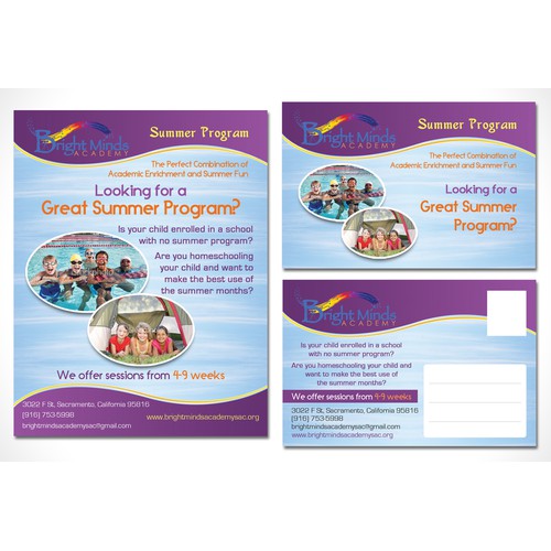 Bright Minds Academy needs a new postcard or flyer