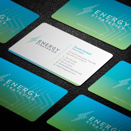 Modern Sleek Professional Business Card