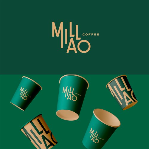 A Playful Typography Logo for Coffee Brand