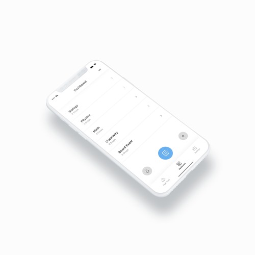 Clean design for a Notecard App.